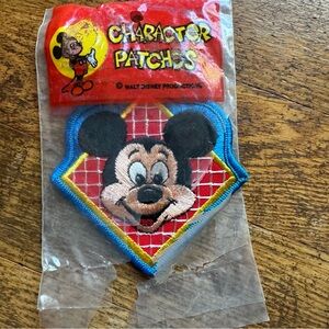 Vintage Mickey Mouse Disney Character Patch Embroidered